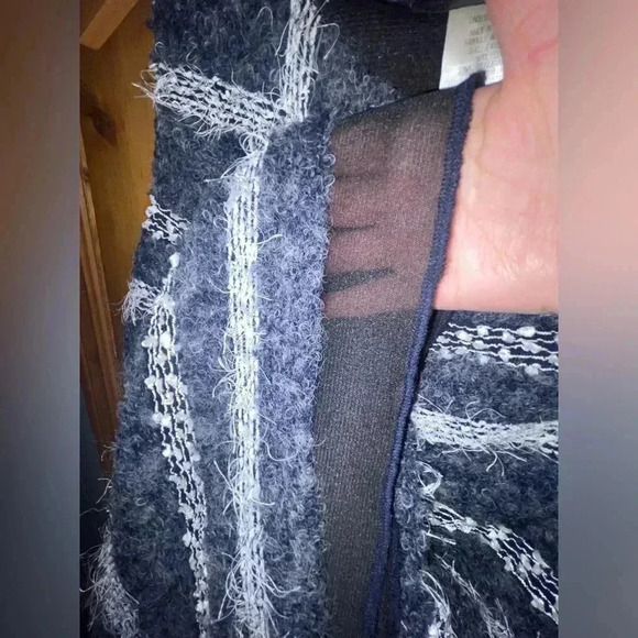 FREE💕with purchase Papillon blanc dress.medium sleeveless tank mini stripe fuzzy - Picture 8 of 10